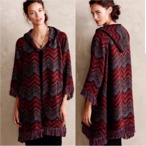 Anthropologie Hei Hei Mesilla Jacquard Fringe Cardigan Sweater Jacket Coat XS S - Picture 11 of 16